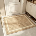 thumbnail image 6 of Absorbent Kitchen Bath Mat 20x31 Inch Fan Edge Jute Print Non Slip Silicone Back Floor Rug for Bathroom Sink, 6 of 6