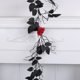 thumbnail image 4 of Fiudx Artículos en oferta con ofertas flash Enredadera de rosa negra artificial, guirnalda artificial para boda, rosa falsa, guirnalda de flores colgantes de rosas artificiales, decoración de Hallowe, 4 of 7