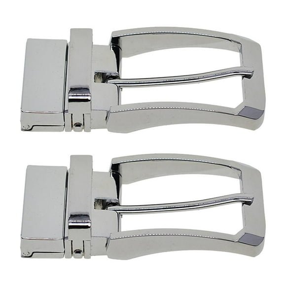 kusrkot Pack of 2 Ratchet Alloy Reversible Belt Buckle Slide Buckle Belt Accessories