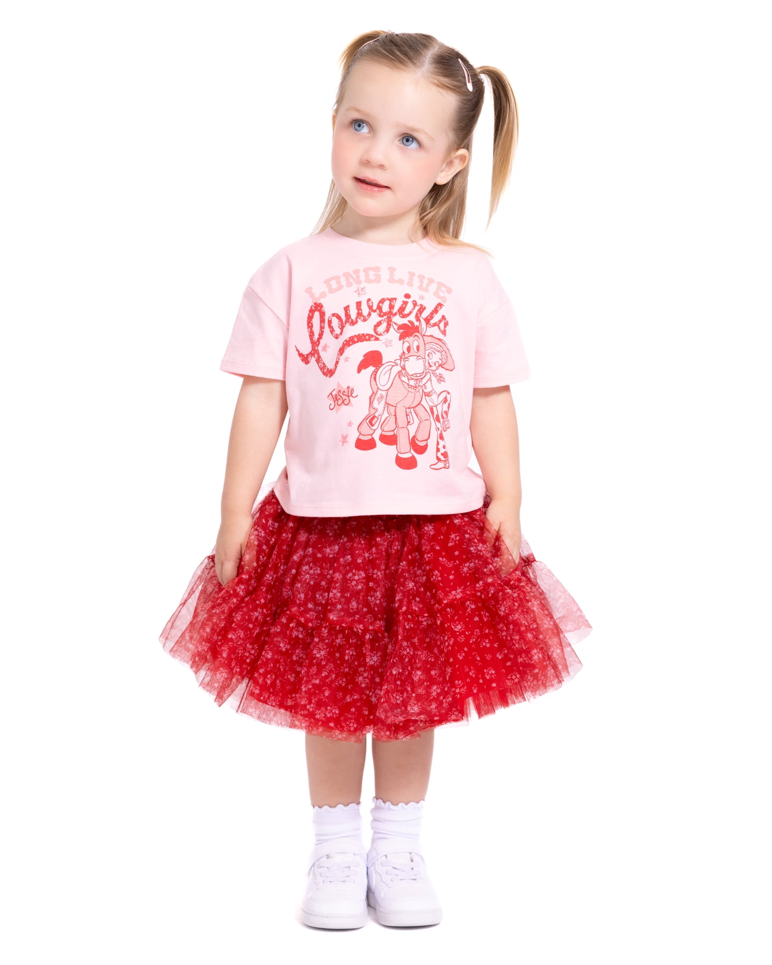 Toy Story Toddler Girls Graphic Tee with Short Sleeves and Tutu Skirt Set, Sizes 12M-5T