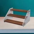 thumbnail image 4 of Wooden Acrylic Display Rack Organizer for Doll Figure Toys 3 Tier, 4 of 8