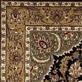 thumbnail image 4 of HomeRoots 352872 Tapis de Sol Rond en Polypropylène 7 Pi Noir et Beige, 4 of 7