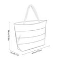 thumbnail image 3 of ibiyuan Canvas Tote Bags Bulk Women Sand Resistant Zippered Family Beach Tote Bag Large Capacity for Pool Gym Travel Outdoor Vacation, 3 of 3