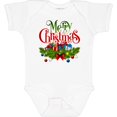 thumbnail image 3 of Inktastic Merry Christmas Boys or Girls Baby Bodysuit, 3 of 5