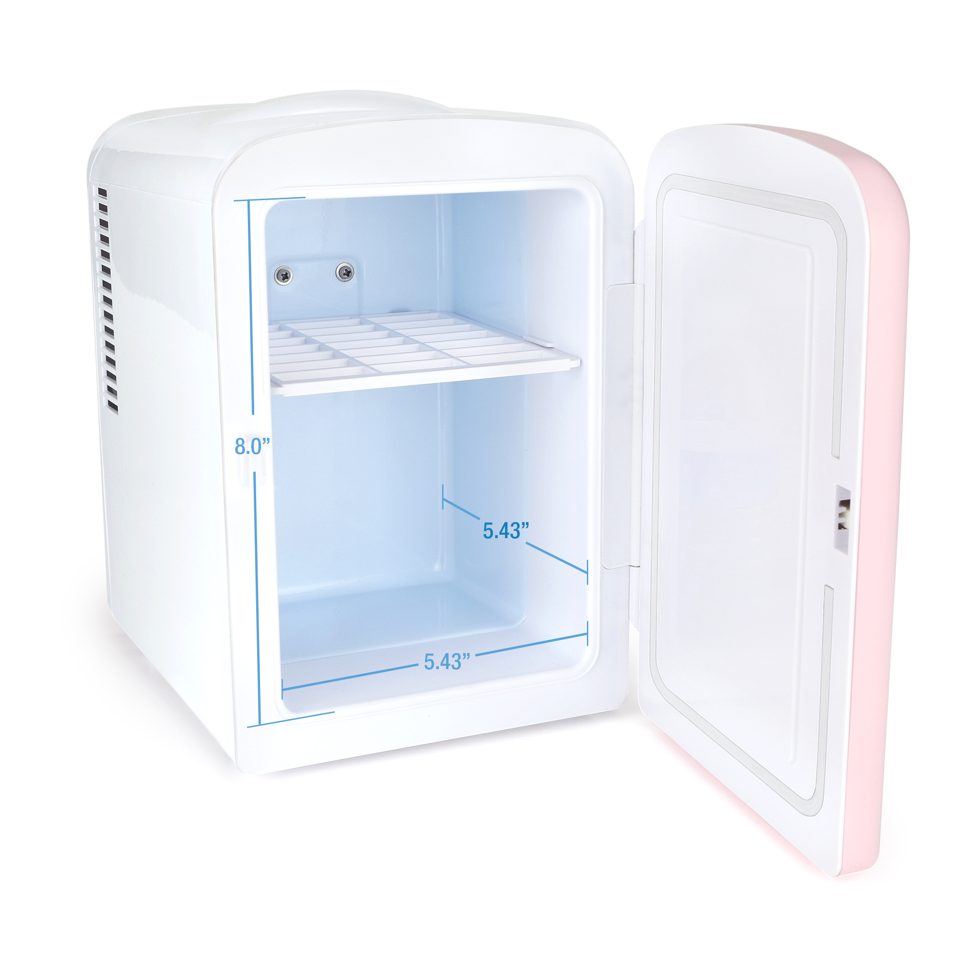 Personal Chiller Portable 6-Can Mini Fridge Small Space Cooler Pink K4106MTPK - image 4 of 11