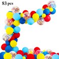 thumbnail image 2 of 80PCS Birthday Balloon Creative Latex Balloon with Balloon Strip & Glue Point, 2 of 10