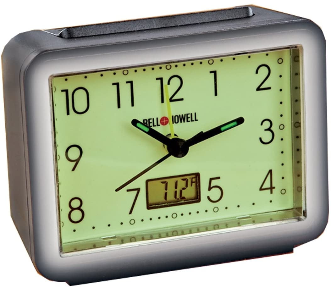 Bell and Howell Glow in the Dark Alarm Clock Compact Digital Alarm