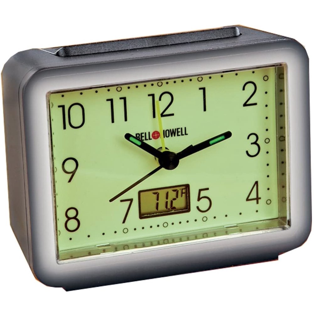 Bell and Howell Glow in the Dark Alarm Clock Compact Digital Alarm