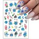 thumbnail image 4 of Flowers Nail Art Stickers Colorful Floral Rose Nail Art Decals Holographic 3D Self-Adhesive Flower Leaf Heart Nail Sticker(12 Sheets), 4 of 4