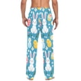 thumbnail image 4 of FORMRS Mens Pajama Pants with Pockets Cotton Sleepwear Lounge Bottoms Sizes S-2XL, Blue Easter Bunny, 4 of 7