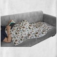 thumbnail image 6 of Animal Soft Flannel Fleece Throw Blanket, Kids Cartoon Style Cheerful Woodland Animals as Bear Mole Deer Rabbit and Snail, Cozy Plush for Indoor and Outdoor Use, 70" x 90", Multicolor, by Ambesonne, 6 of 6