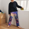 thumbnail image 5 of Hirioo Taxi Colorful Town for Teenagers' Pajama Pants Womens Lounge Pants with Pockets Pj Bottoms Pants for Men-Small, 5 of 6