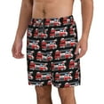 thumbnail image 2 of Naloa Fire and Rescue Truck Men's Beach Shorts, Surfing shorts, Swim trunks, Quick Dry Swim Trunks for Surfing Beach Fun - XX-Large, 2 of 9