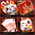 thumbnail image 3 of Maoww 6pcs Red Envelopes Spring Festival Chinese New Year Packet Money Greetings Paper Cute Pouch Envelope Packing Cartoon Lucky NO2, 3 of 9