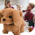 thumbnail image 2 of Education Dog Toy Animated Realistic Barking Singing Walking Stuffed Puppy Battery Operated Lifelike Animal for Kids Toddler Girls Boys, 2 of 5