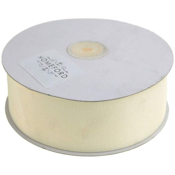 Solid Grosgrain Ribbon, 1-1/2-Inch, 50 Yards, Ivory