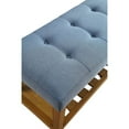 thumbnail image 3 of Hassch Wooden Shoe Bench Entryway 4-Tiers Bench with Upholstered Cushion, Blue, 3 of 5
