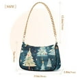 thumbnail image 3 of Christmas Trees and StarsWomen Small Shoulder Bag Crossbody Tote Hobo Bags Purse Clutch Handbags with Chain Strap for Women, 3 of 7