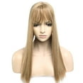 thumbnail image 1 of Coiffe à Clip pour Cheveux Lisses avec Frange Aérée Fine, Postiche Synthétique pour Perte/fini, 1 of 6