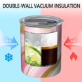 thumbnail image 2 of 12oz Coffee Tumblers Pink Gold Marble Pattern Stainless Steel Vacuum Insulated Travel Tumbler Coffee Cups Mug with Lid and Straw with Cleaning Brush for Cold & Hot Drinks, 2 of 5