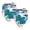 Multi-colored 3, variant on PhooArto Color Hummingbird Flower Painting Dog Bandanas, 2 Pack Soft Washable Pet Scarf Triangle for Large Dogs Puppies and Cats