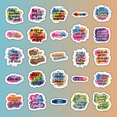 thumbnail image 2 of 25pcs Spanish Watercolor Motivational Stickers Creative Design for Journals Cards Laptops Phones Trendy Decorations, 2 of 6