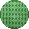 thumbnail image 1 of Ahgly Company Indoor Round Abstract Emerald Green Contemporary Area Rugs, 8' Round, 1 of 4