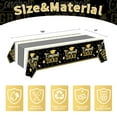 thumbnail image 4 of Graduation Tablecloth Decorations Graduation Party Supplies Disposable Gongrats Grad Tablecover Party Favors 54"x108" 3 pcs Patten 3 Black, 4 of 6