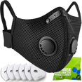 thumbnail image 1 of Mascarilla antipolvo BASE CAMP M Plus reutilizable con 6 filtros para carpintería, 1 of 6