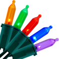 thumbnail image 1 of Luces navideñas Yuletime LED multicolor de 33 pies, 100 unidades, 1 of 7