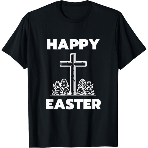 Happy Easter Bunny Rabbit Face Funny Easter Day T-Shirt men and women can wear, black, white, gifts