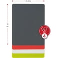 thumbnail image 5 of Dexas Heavy Duty Flexible Kitchen Cutting Board Grippmat, Gray, Red, White and Green, Set of 4, 5.5 x 8 Inches, 5 of 9