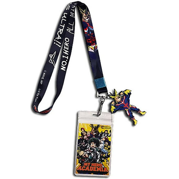 My Hero Academia Go Beyond Plus Ultra Lanyard with ID Badge Holder & All Might Charm
