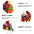 2023 Domino Trains Electric Dominoes Automatic Train Sound And Light Cards Children Toy Cars Gifts Domino Toy
