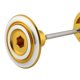 thumbnail image 5 of Cubierta Del Orificio de La Horquilla de Trasera Accesorios de Decoración Tapas Centrales para HP2- K 1200 GT (2003-2008) R amarillo, 5 of 8