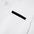 thumbnail image 6 of Men's Polo Shirt 2025 Short Sleeve Casual Waffle Polo T-Shirt Slim Fit Golf Sports Shirt with Pockets, 6 of 7
