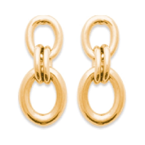 Mystigrey Emilie 18K Gold Plated Stud Earrings for Women