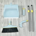 thumbnail image 4 of OEFNTAC Broom with Dustpan Combo Set Retractable Long Handle Broom and Dustpan Combo Set for Indoor Outdoor Cleaning Kitchen Lobby Office Standing Dustpan with 41.3in Adjustable, 4 of 8