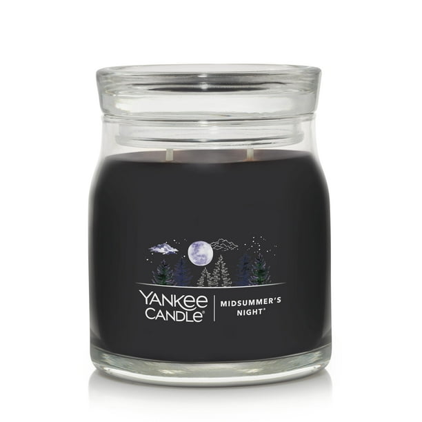 キャンドル Yankee Candle MidSummer's NightSignature Yankee Candle Signature Medium 2-Wick Candle, MidSummer's Night