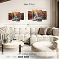 thumbnail image 4 of Elephant Stock Waterfall In Autumn Wall Art - Horizontal Multi Panel Canvas - Living Room Wall Decor - Wellness Multi Panel - Gray And Brown Decor - 43" x 27", 4 of 8