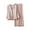 Pink, variant on Lovskoo Women Pajama Sets Trendy Solid Color Pajamas Two Piece Suit Long Sleeve Pants Set Homewear Sleepwear Pink