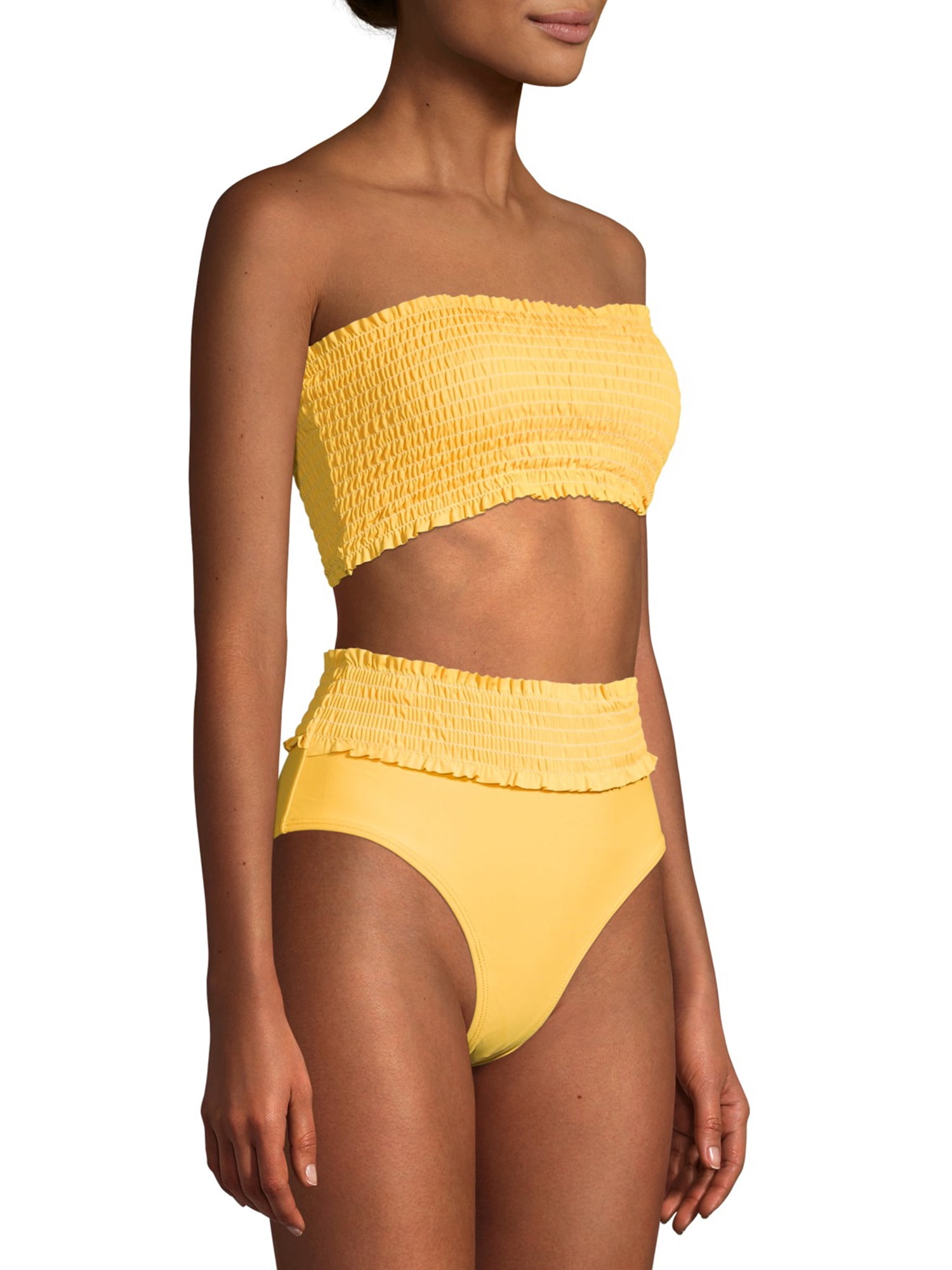 【BAON】Tyoha shirring strap long one piece XOXO Womens Strapless Shirred Long Line Bandeau Top and High