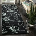 thumbnail image 3 of SAFAVIEH Soho Stanley Abstract Wool Area Rug, Black/Ivory, 7'6" x 9'6", 3 of 10