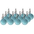 thumbnail image 2 of Crochets de Rideau de Douche en Résine Bleu Spa "Couleur Ronde", Lot de 12, 2 of 2