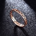 thumbnail image 3 of Femmes Filles Minuscule Coeur Creux Engagement Promesse Filigrane Anneau, 3 of 5