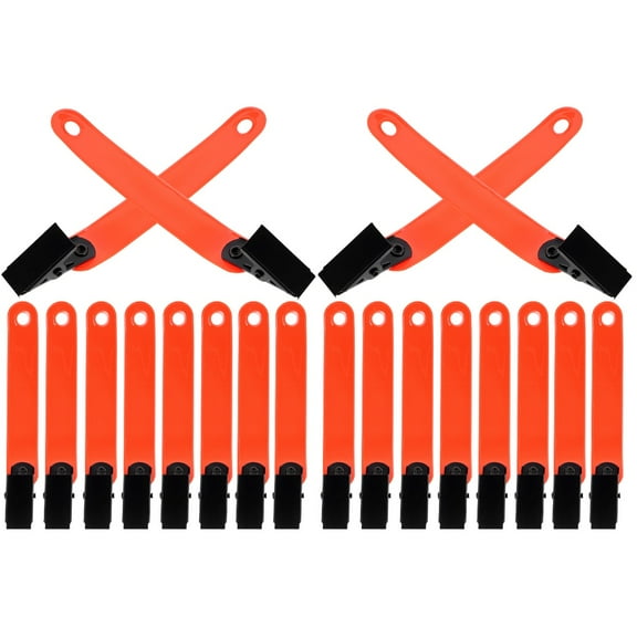 Archery Mark Clip 2 Pack Convenient Trail Markers Hunting Hiking Camping Reflective Strip Ribbon Foot Orange Pvc