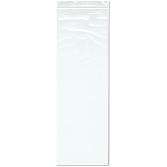 Plymor 6" x 18" (Pack of 100), 2 Mil Zipper Reclosable Plastic Bags