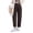 Coffee, variant on Women's Maternity Pants Elastic Waist Solid Color Over The Belly Straight Casual Wide Leg Pants with Pocket Pregnancy Clothes Pants