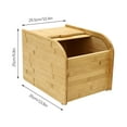thumbnail image 6 of Kitchen Bamboo Rice Storage Wood Rice Container Box W/ Lid + 1* Measuring Cup, 6 of 20