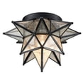 thumbnail image 2 of DAYCENT Moravian Star Light Flush Mount Celing Light Seeded Glass Shade Boho Moroccan Ceiling Lamp for Kitchen Foyer, 1-Light, 2 of 10